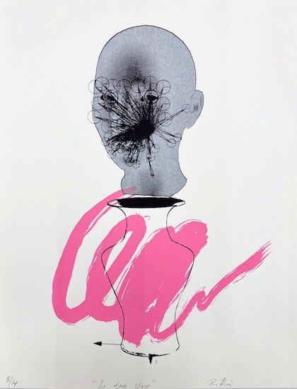 Rui Zhang: In the Vase 1–5, 2021, 
silkscreen on paper, 35,5 x 27,5 cm; Ed. 14 + ap

